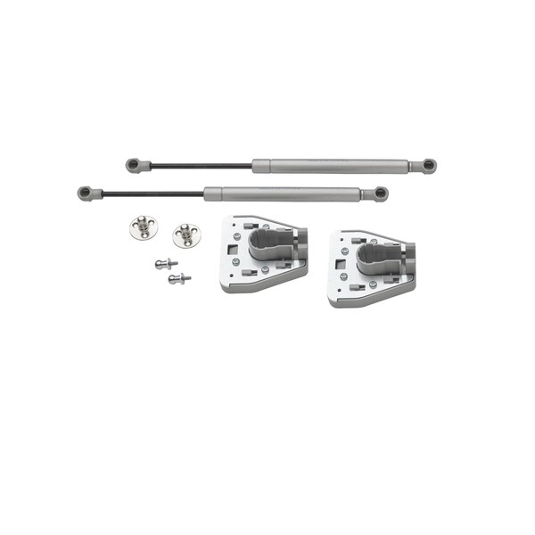 Rev-A-Shelf Steel, Silver, 6.5 in W, 5.25 in H, 15.25 in D, 15.25 in L, Silver - 5372-SC-KIT-2