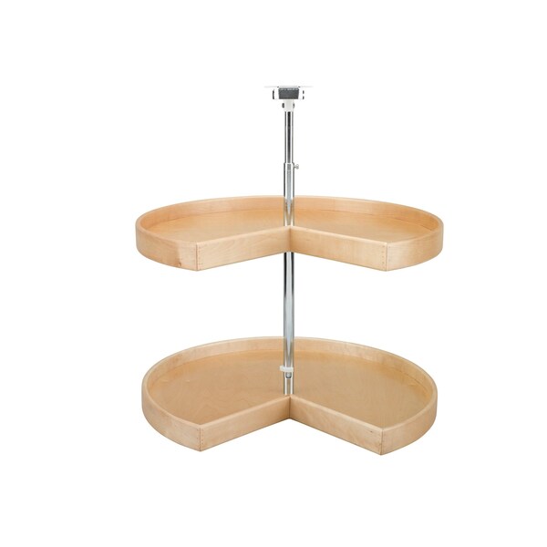 Rev-A-Shelf Maple Hardwood, Light Brown, 28 in W, 26 in H, 28 in D, 28 in L, Light Brown - LD-4NW-942-28-1
