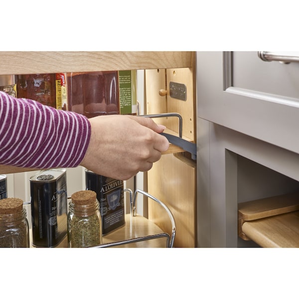 Rev-A-Shelf Maple Veneer, Light Brown, 5.75 in W, 25.63 in H, 22.65 in D, 22.77 in L, Light Brown - 448SW-BCSC-5C