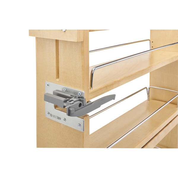 Rev-A-Shelf Maple Veneer, Light Brown, 5.75 in W, 25.63 in H, 22.65 in D, 22.77 in L, Light Brown - 448SW-BCSC-5C