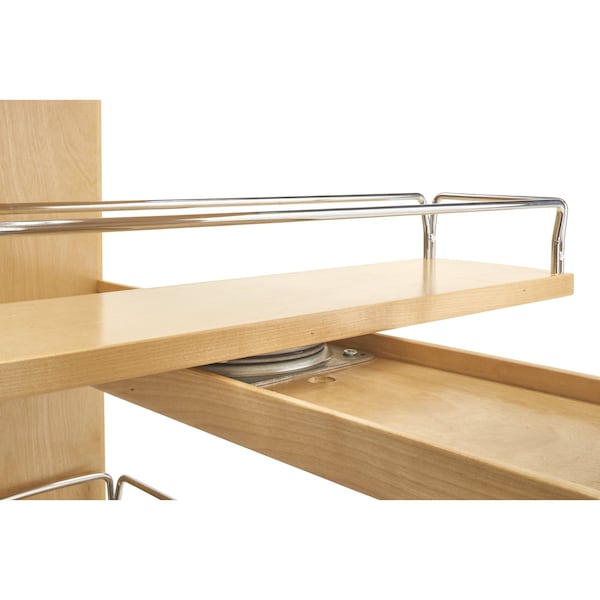 Rev-A-Shelf Maple Veneer, Light Brown, 5.75 in W, 25.63 in H, 22.65 in D, 22.77 in L, Light Brown - 448SW-BCSC-5C