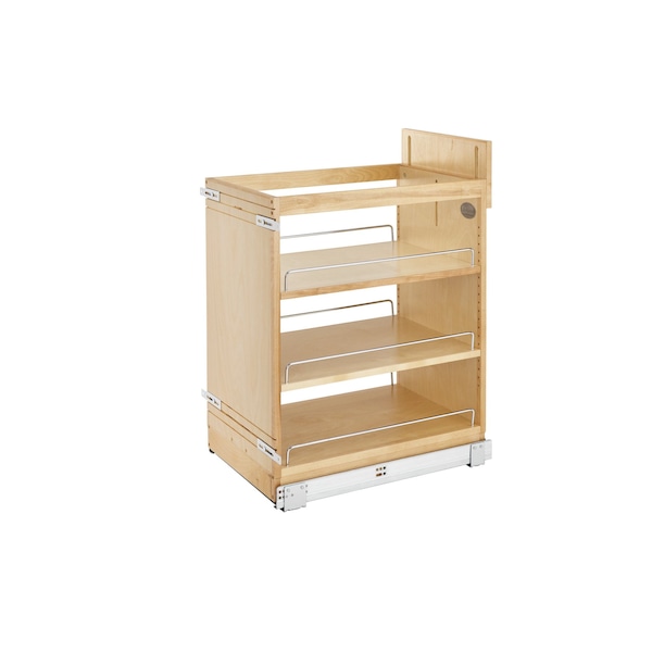 Rev-A-Shelf Maple Veneer, Light Brown, 14.75 in W, 25.5 in H, 21.63 in D, 21.63 in L, Light Brown - 448-BCSC-14C