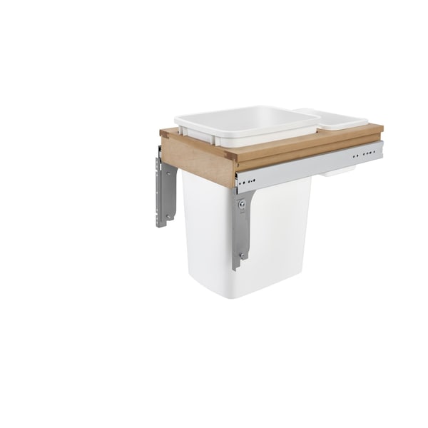 Rev-A-Shelf Maple Veneer, Light Brown, 13.5 in W, 17.88 in H, 22.125 in D, 22.13 in L, Light Brown - 4WCTM-12DM1-343-FL