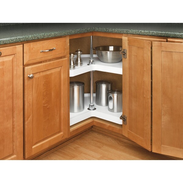 Rev-A-Shelf Polypropylene, White, 24 in W, 26 in H, 24 in D, 14.25 in L, White - 6472-24-11-52
