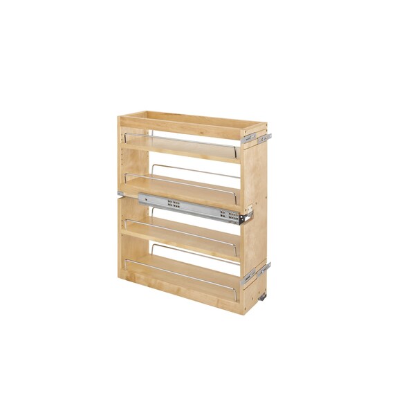 Rev-A-Shelf Maple Veneer, Light Brown, 10.5 in W, 25.25 in H, 21.81 in D, 21.75 in L, Light Brown - 449-BCSC-10C