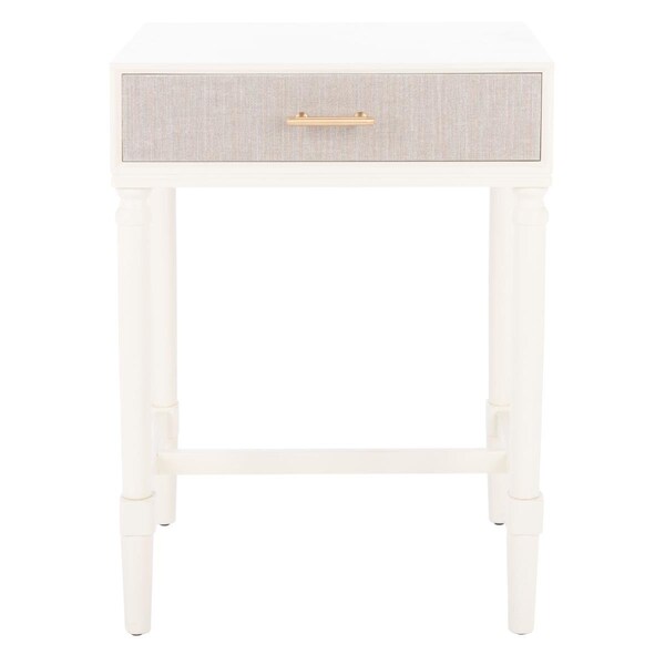 Safavieh Estella 1 Drawer Accent Table, White - ACC5722A