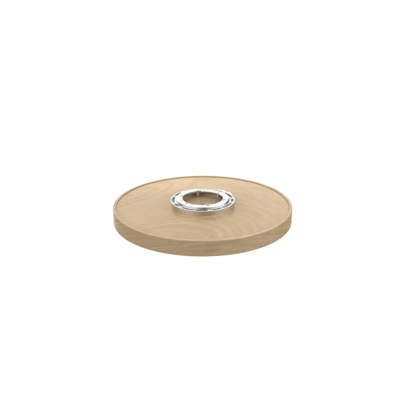 Rev-A-Shelf Maple Veneer, Light Brown, 20 in W, 2.38 in H, 20 in D, 20 in L, Light Brown - 4WLS001-20-B52