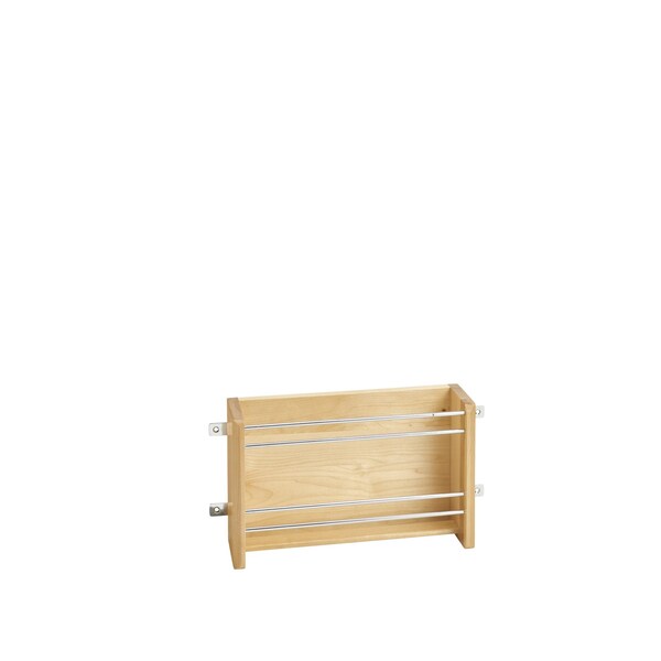 Rev-A-Shelf Maple Hardwood, Light Brown, 13.13 in W, 8 in H, 3.88 in D, 3.88 in L, Light Brown - 4WFR-18-1