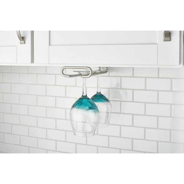 Rev-A-Shelf Steel, Silver, 4.25 in W, 1.5 in H, 11 in D, 11 in L, Satin Nickel - 3150-11SN
