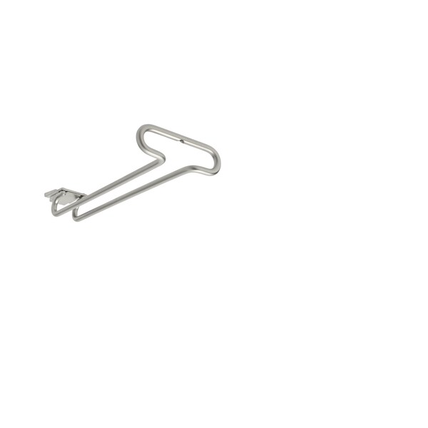 Rev-A-Shelf Steel, Silver, 4.25 in W, 1.5 in H, 11 in D, 11 in L, Satin Nickel - 3150-11SN