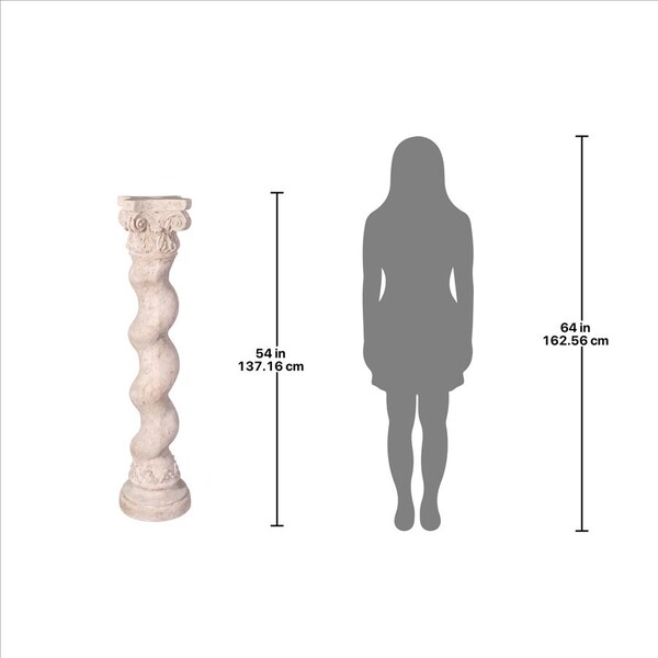Design Toscano Capitoline Barley Corkscrew Column Statuary Pedestal: Giant - NE60303