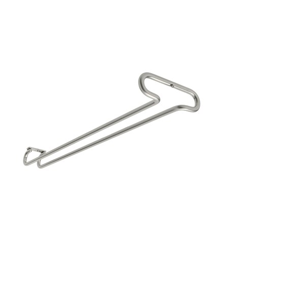 Rev-A-Shelf Steel, Silver, 4.25 in W, 1.5 in H, 18 in D, 18 in L, Satin Nickel - 3150-18SN
