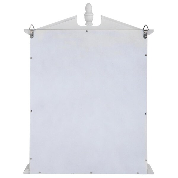 Design Toscano Amesbury Manor Hardwood Wall Curio Cabinet: Lily White Finish - BN17221