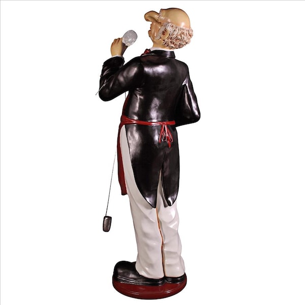 Design Toscano Sir Sommelier: Grand-Scale Wine Connoisseur Statue - NE43226
