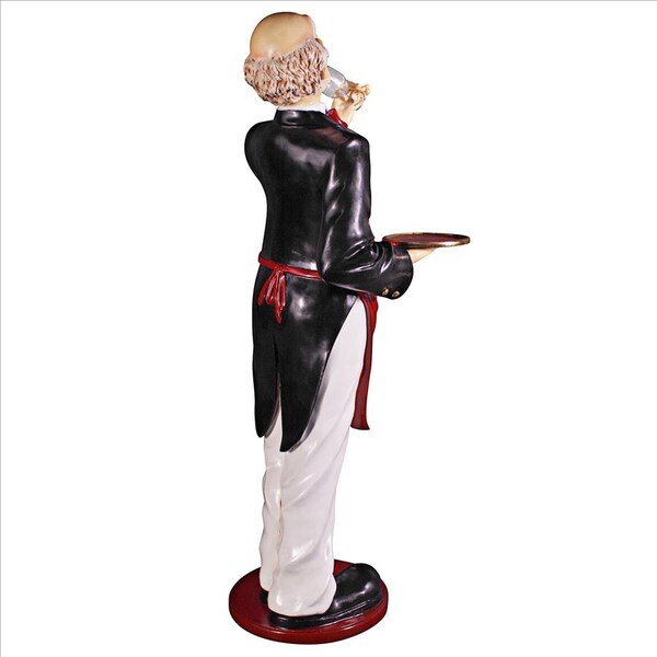 Design Toscano Sir Sommelier: Grand-Scale Wine Connoisseur Statue - NE43226