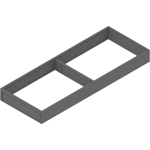Blum 20-1/2in.D Gray Steel Ambia Wide Untensil Insert for 22in. Drawer - ZC7S550RS2