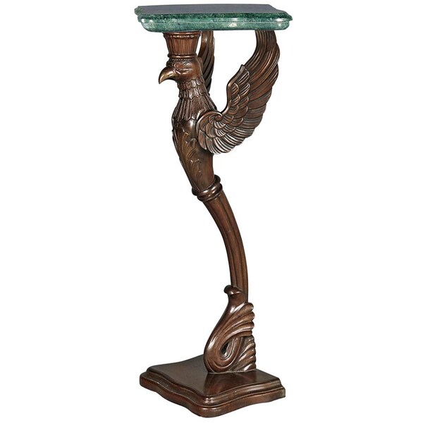 Design Toscano The Griffin of Hanover Pedestal with Marble Top - AF8052