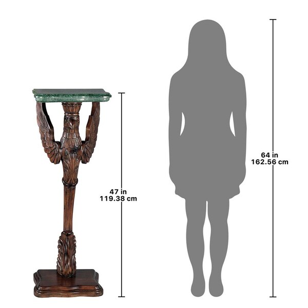 Design Toscano The Griffin of Hanover Pedestal with Marble Top - AF8052