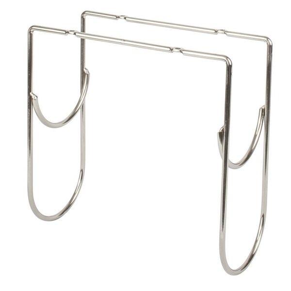 Hardware Resources Satin Nickel Under Cabinet Wine Bottle Rack - WBH-SN-R
