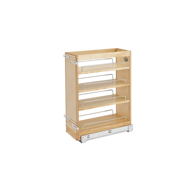Rev-A-Shelf Maple Veneer, Light Brown, 8.75 in W, 25.5 in H, 19.56 in D, 19.67 in L, Light Brown - 448-BC19SC-8C