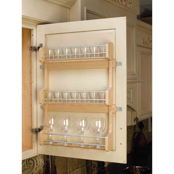 Rev-A-Shelf Maple Wood; Steel, Natural Maple, 16.5 in W, 21.25 in H, 3.13 in D - 4SR-21