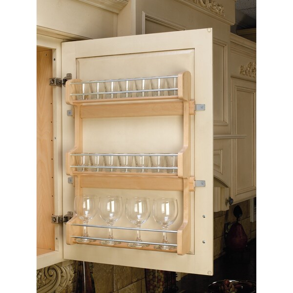 Rev-A-Shelf Maple Wood; Steel, Natural Maple, 16.5 in W, 21.25 in H, 3.13 in D - 4SR-21