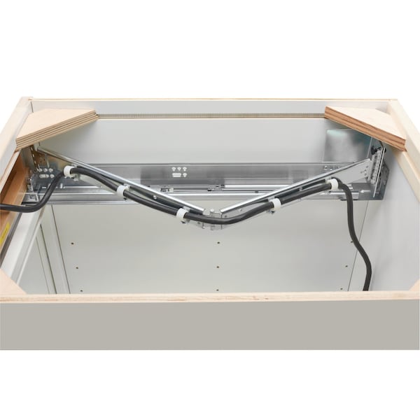 Rev-A-Shelf Drawer Replacement, Maple Veneer, Light Brown, 16.5 in W, 4.32 in H, 22.75 in D, 22.45 in L - 4WCDB-18HFLSC-1