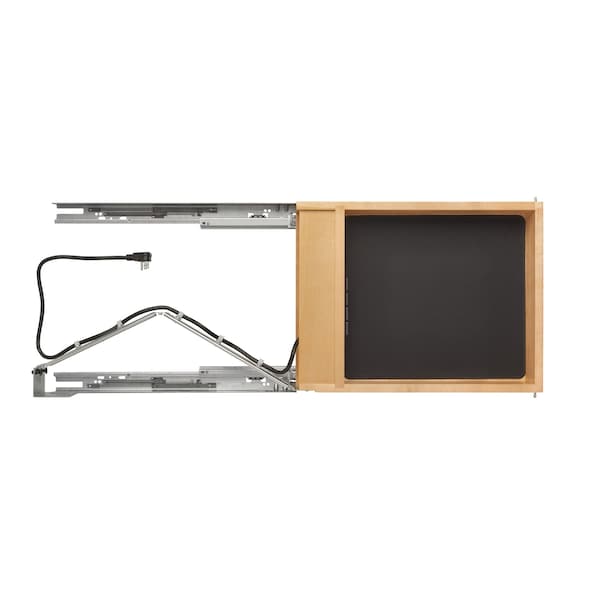 Rev-A-Shelf Drawer Replacement, Maple Veneer, Light Brown, 16.5 in W, 4.32 in H, 22.75 in D, 22.45 in L - 4WCDB-18HFLSC-1