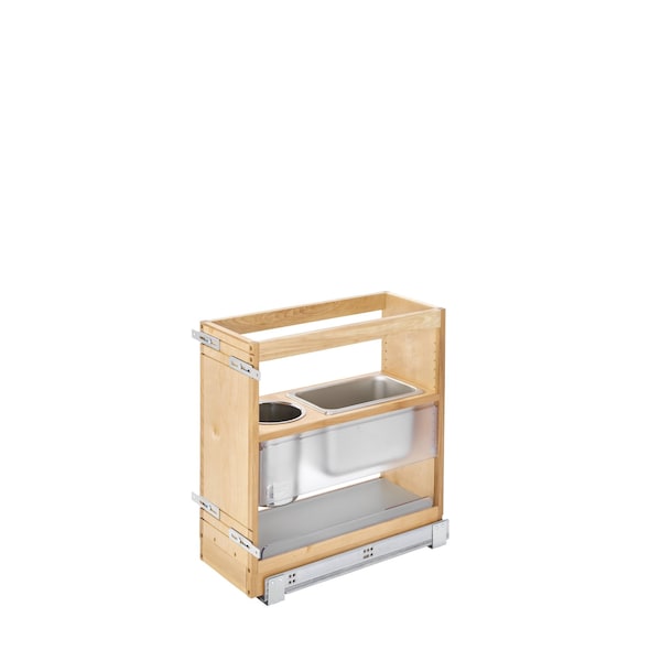 Rev-A-Shelf Maple Veneer, Light Brown, 8.62 in W, 20.29 in H, 19.56 in D, 19 in L, Light Brown - 445-VCG20SC-8