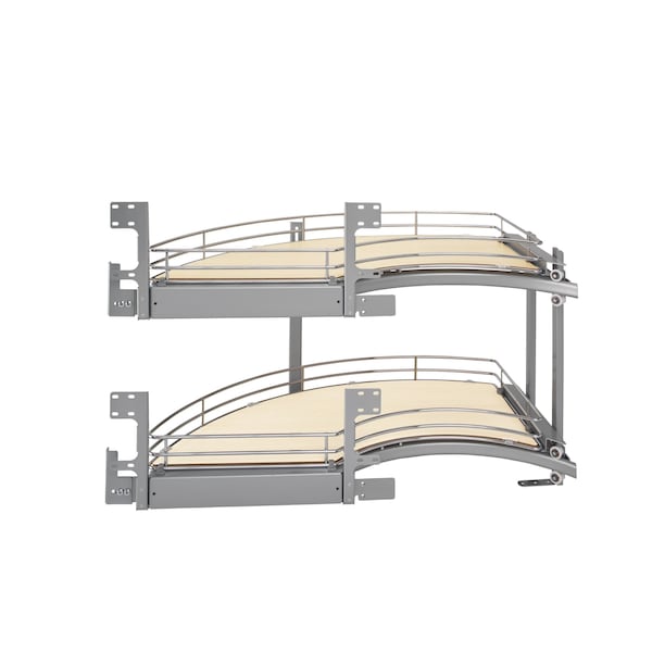 Rev-A-Shelf Steel, Light Brown, 35.75 in W, 20.8 in H, 35.75 in D, 18.63 in L, Light Brown - 582-18-LMP