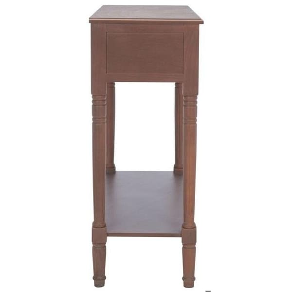 Safavieh 31.9 x 35.8 x 13 in. Corbin 2 Drawer Console, Washed Nat Pine - AMH5716B