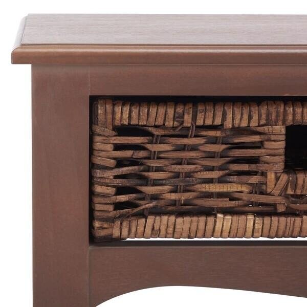 Safavieh 31.9 x 35.8 x 13 in. Corbin 2 Drawer Console, Washed Nat Pine - AMH5716B