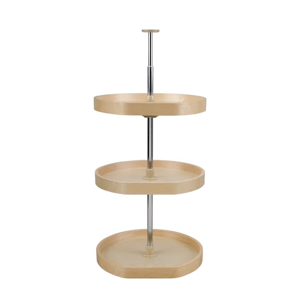 Rev-A-Shelf Maple Veneer, Light Brown, 20 in W, 38 in H, 20 in D, 20 in L, Light Brown - LD-4BW-263-2036-1