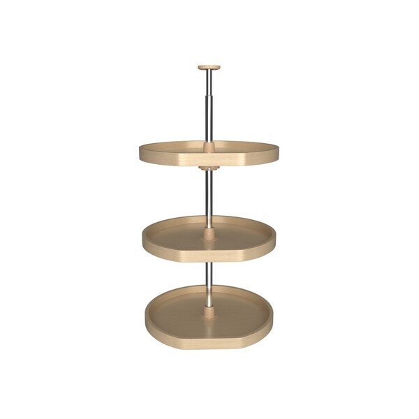Rev-A-Shelf Maple Veneer, Light Brown, 20 in W, 38 in H, 20 in D, 20 in L, Light Brown - LD-4BW-263-2036-1