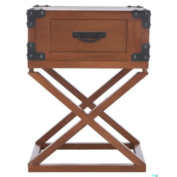 Safavieh Dunstan Accent Table- Autumn Leaf - 25.5 x 15 x 19 in. - AMH5720D