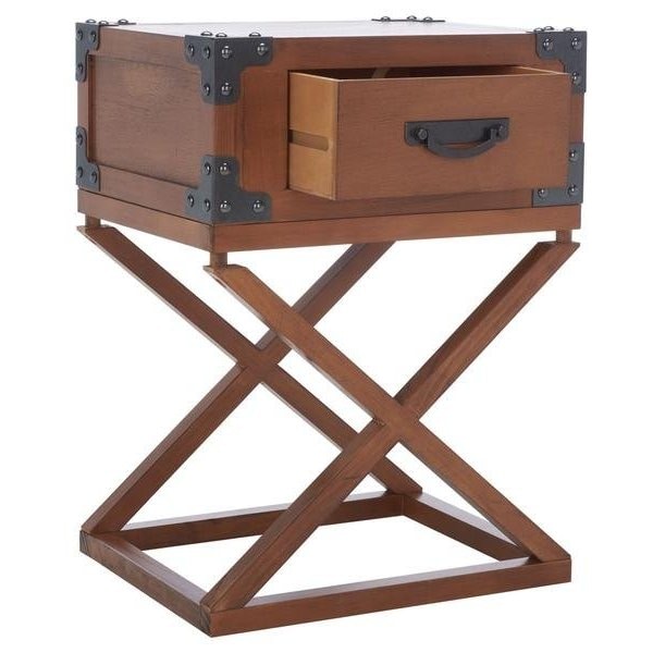 Safavieh Dunstan Accent Table- Autumn Leaf - 25.5 x 15 x 19 in. - AMH5720D