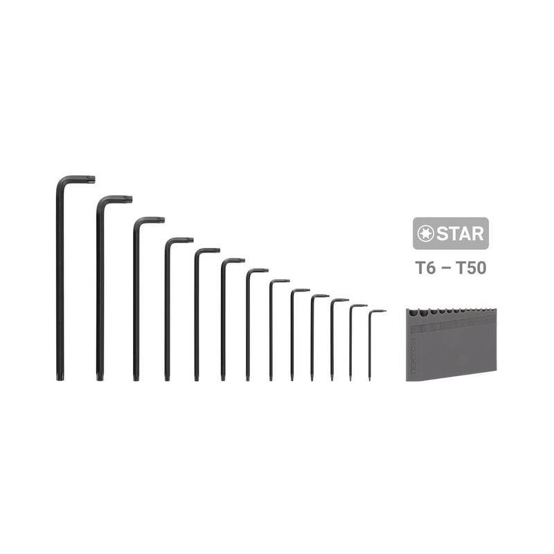 TEKTON Star L- Key Set with Holder, 13-Piece (T6-T50) - KLT91402