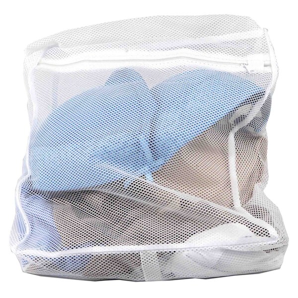 Home Basics Mesh, White, 12 in W, 3.5 in H, 12 in L - ZOR96170