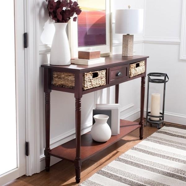 Safavieh Christa Console Table- Cherry - 31.5 x 13.4 x 44.5 in. - AMH5737C