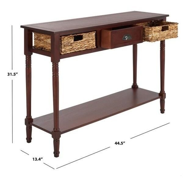 Safavieh Christa Console Table- Cherry - 31.5 x 13.4 x 44.5 in. - AMH5737C