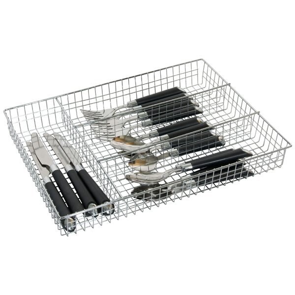 Home Basics Chrome Plated Steel, Silver, 14.12 in W, 1.8 in H, 10.25 in L - ZOR96072