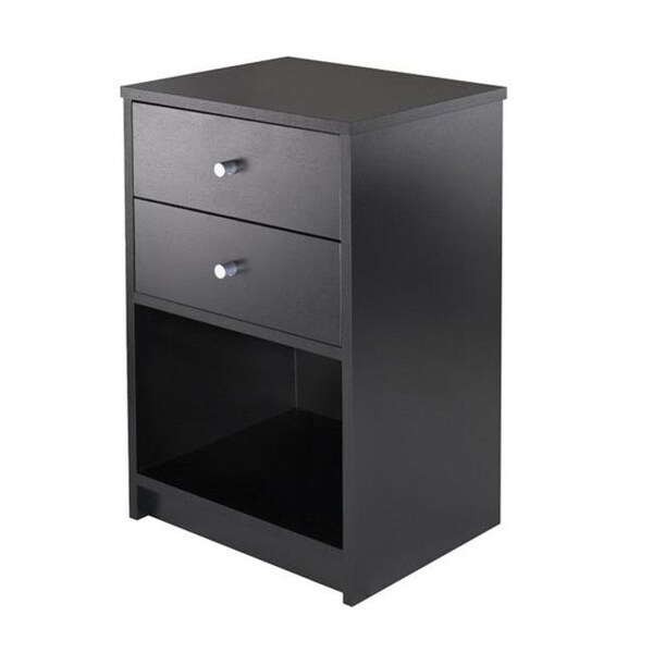 Doba-Bnt Ava Accent Table with 2 Drawers in Black Finish - SA874271