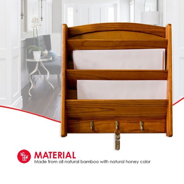 Home Basics Wood, Pine, 2.25 in W, 12.25 in H, 12 in L - ZOR96228