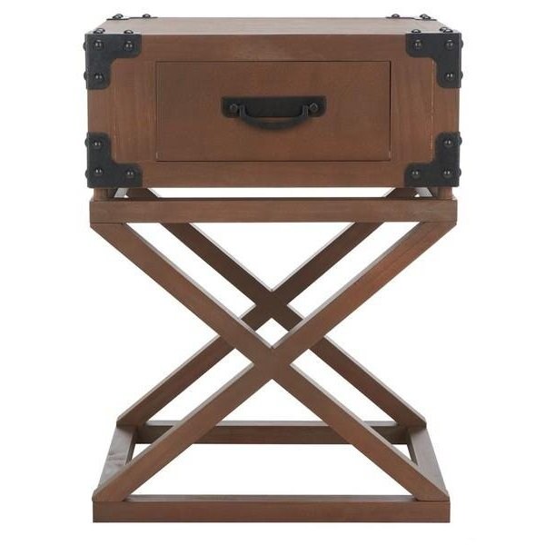 Safavieh Dunstan Accent Table- Washed Natural Pine - 25.5 x 15 x 19 in. - AMH5720B