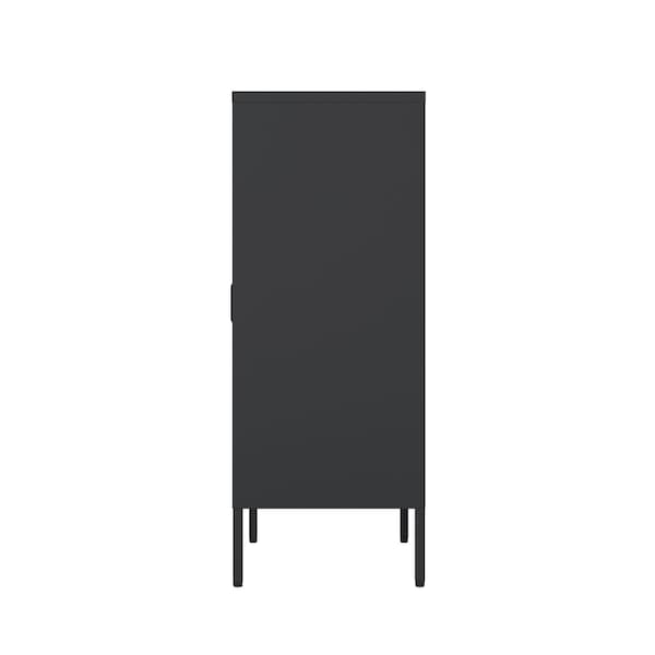 Manhattan Comfort Naomi 31.5in Accent Cabinet in Black - AF006-BK