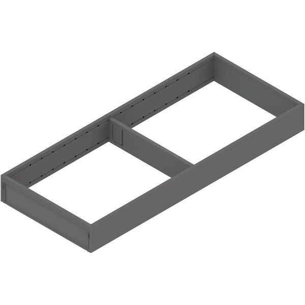 Blum 18-5/8in.D Gray Steel Ambia Wide Untensil Insert for 20in. Drawer - ZC7S500RS2