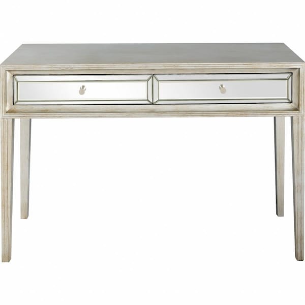 Gfancy Fixtures 31.2 x 48 x 16.8 in. Antiqued Silver Finish Console Table - GF3670210