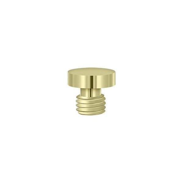 Deltana 1/2 Diameter Decorative Button Tip Cabinet/Door Hinge Finials Unlacquered Brass - DSBU3-UNL
