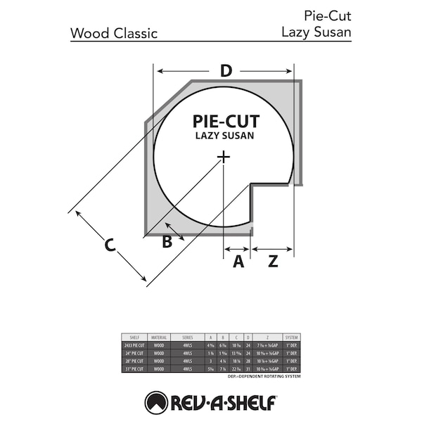 Rev-A-Shelf Maple Veneer, Light Brown, 28 in W, 26 in H, 28 in D, 28 in L, Light Brown - 4WLS942-28-52