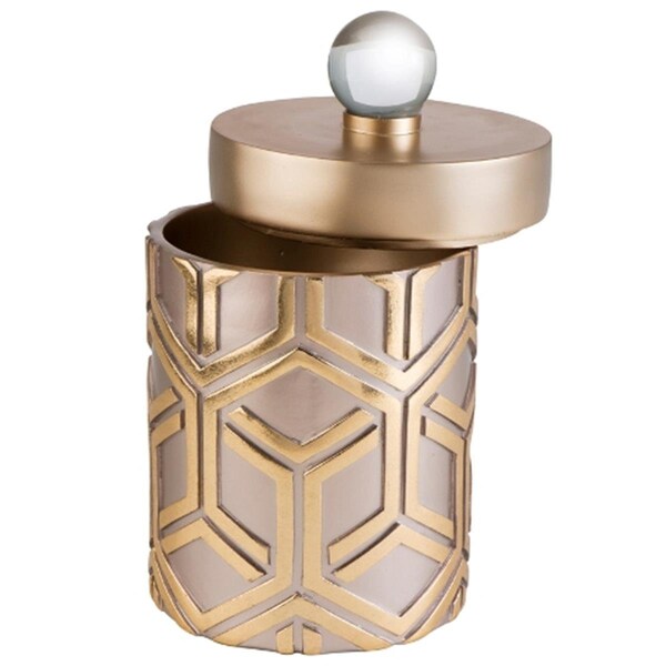 Manmade Rose Gold Bamboo Weave Jewelry Box - Rose Gold - 5 in. x 10 in. - MA3116973